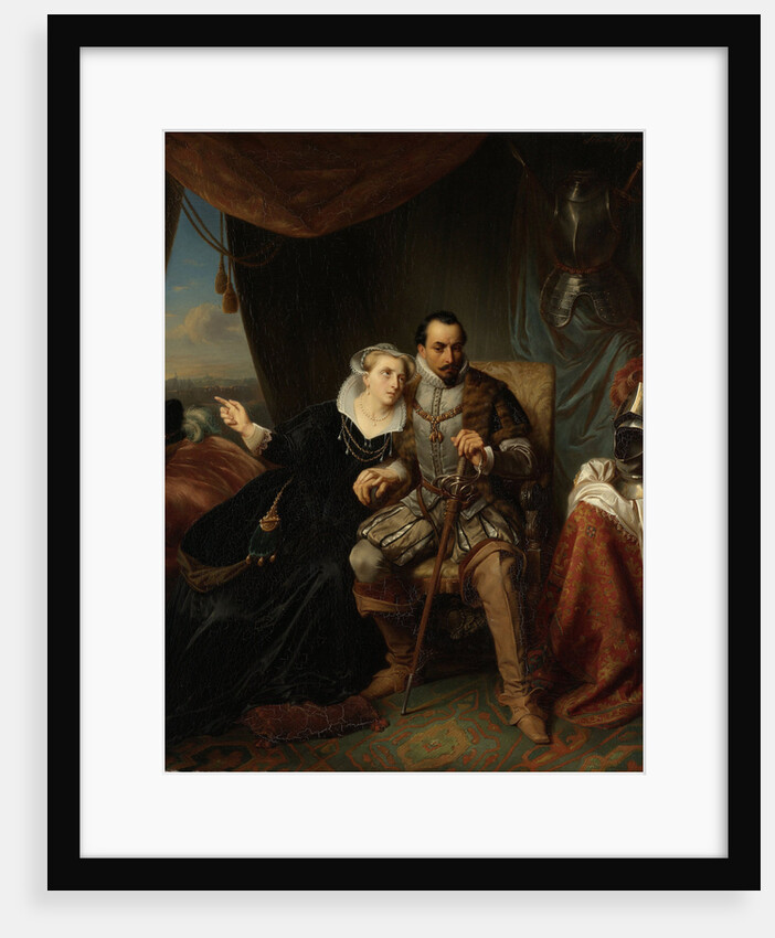 Magdalena Moons Begs her Fiancé Francisco Valdez to Postpone the Storming of Leiden another night, 1574 by Simon Opzoomer