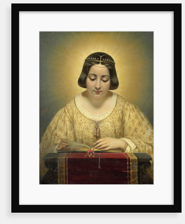Gravin de Pagès, née de Cornellan, als de heilige Catharina by Joseph Désiré Court