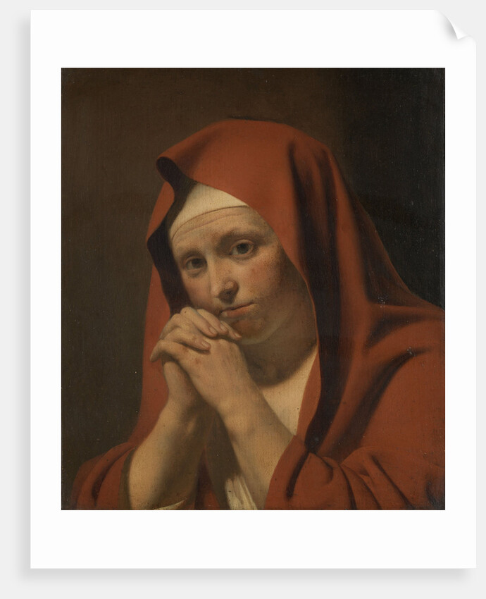 Woman Praying by Circle of Caesar Boëtius van Everdingen