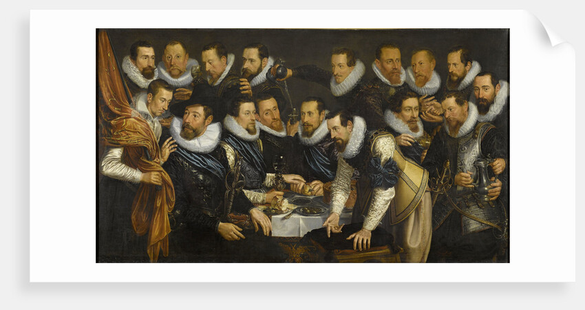 Officers and other civic guardsmen of the XIth District of Amsterdam by Jan Tengnagel