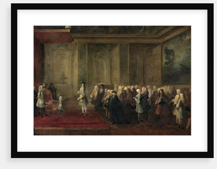 Reception of Cornelis Hop as Ambassador of the States General to the Court of Louis XV, 24 July 1719 by Louis-Michel Dumesnil