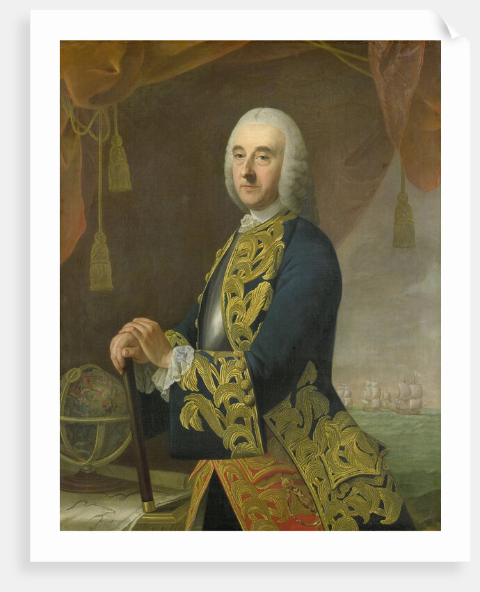 Portrait of Vice-Admiral Hendrik Lijnslager, Son of Harmen Lijnslager and Judith Allijn by Guillaume de Spinny
