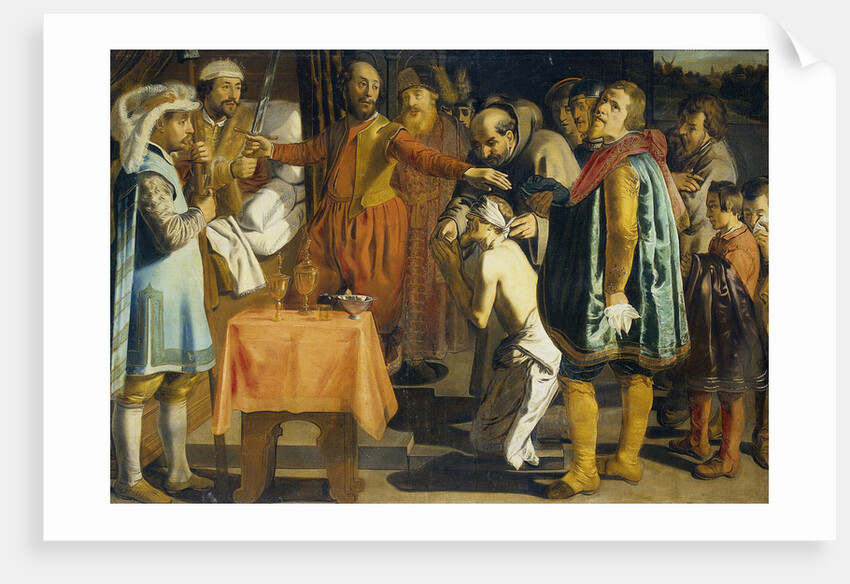 Count William III of Holland, Duke of Hainault, Gives the Order to Behead the Bailiff of South Holland, 1336, Judgment of William the Good by Simon Henrixz