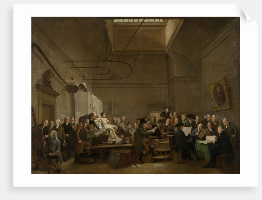 The Drawing Gallery of the Felix Meritis Society by Adriaan de Lelie
