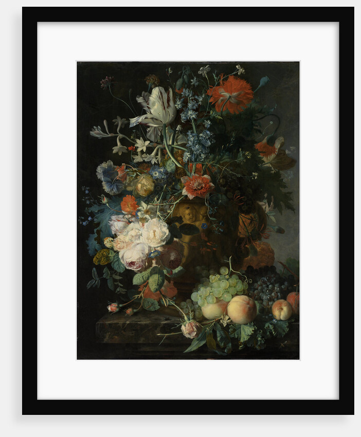 Still Life with Flowers and Fruit by Jan van Huysum