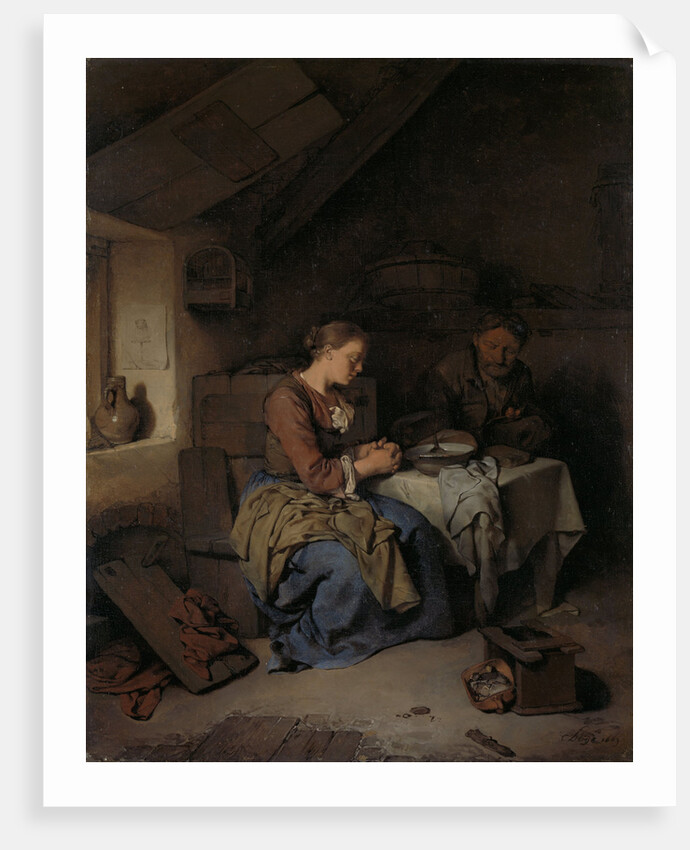 Saying Grace by Cornelis Pietersz. Bega