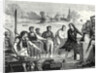 The Boatmen of the Weser Chop Papin's Steamboat in Pieces by Anonymous