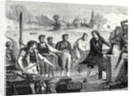 The Boatmen of the Weser Chop Papin's Steamboat in Pieces by Anonymous