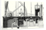 Cross Section of Condensing Machine or Watt's Low Pressure Machine by Anonymous