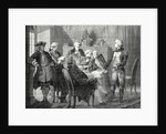 Meeting Held at the Estate of the Marquis Ducrest for Reviewing Plans of the Marquis Jouffroy by Anonymous