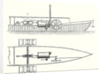 Mechanism of Marquis De Jouffrey's Paddle Steamer's Engine by Anonymous