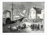 Fulton Boards His Steamboat the 'Clermont' in New York for Its First Trip April 11 1807 by Anonymous