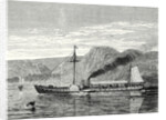 The 'Clermont' Robert Fulton's First Steamboat Sailing on the Hudson River in New York at Albany by Anonymous