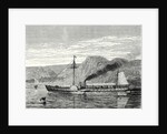The 'Clermont' Robert Fulton's First Steamboat Sailing on the Hudson River in New York at Albany by Anonymous