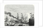The 'Great Western' and 'sirius' Steamships Entering the Port of New York after Crossing the Atlantic by Anonymous