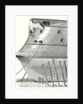 The Front of a Steam-Propelled Ironclad Warship by Anonymous