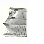 The Front of a Steam-Propelled Ironclad Warship by Anonymous