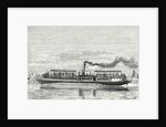 Steamboat Intended to Serve As a Ferry Service on the Seine During the Exposition 1867 (Propeller Model) by Anonymous