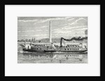 Steamboat Intended to Serve As a Ferry Service on the Seine During the Universal Exposition 1867 (Model with Impellers) by Anonymous