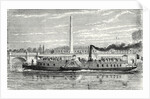 Steamboat Intended to Serve As a Ferry Service on the Seine During the Universal Exposition 1867 (Model with Impellers) by Anonymous