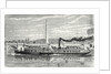 Steamboat Intended to Serve As a Ferry Service on the Seine During the Universal Exposition 1867 (Model with Impellers) by Anonymous