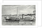 Steamboat Intended to Serve As a Ferry Service on the Seine During the Universal Exposition 1867 (Model with Impellers) by Anonymous