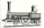 Sideview of a Locomotive Showing the Mechanism of the Engine by Anonymous