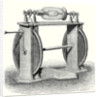 Hauksbee's First Electric Machine by Anonymous