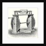 Hauksbee's First Electric Machine by Anonymous