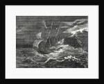 Fire at the Tip of the Mast of Christopher Columbus' Ship by Anonymous