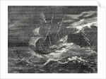 Fire at the Tip of the Mast of Christopher Columbus' Ship by Anonymous