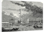 The Tower of St. Mark's in Venice Struck and Damaged by Lightning April 23 1745 by Anonymous