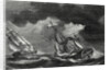 The Ship of Captain Cook is Spared Thanks to His Lightning Rod While a Dutch Ship is Almost Struck by Lightning by Anonymous