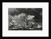 The Ship of Captain Cook is Spared Thanks to His Lightning Rod While a Dutch Ship is Almost Struck by Lightning by Anonymous