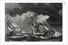 The Ship of Captain Cook is Spared Thanks to His Lightning Rod While a Dutch Ship is Almost Struck by Lightning by Anonymous