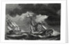 The Ship of Captain Cook is Spared Thanks to His Lightning Rod While a Dutch Ship is Almost Struck by Lightning by Anonymous