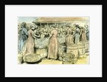 Aberdeen UK Herring Cleaners at Work 1885 by Anonymous