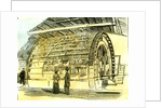 Aberdeen Water-Wheel at the Granholm Tweed Mills 1885 UK by Anonymous