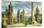 Aberdeen Marichal College Exterior of the Quadrangle 1885 UK by Anonymous