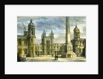 Aberdeen Marichal College Exterior of the Quadrangle 1885 UK by Anonymous
