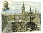 Aberdeen 1885 UK Castle Street and the Municipal Buildings Looking Down Union Street by Anonymous