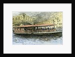 Venice Canal Steamboat Italy 1892 by Anonymous