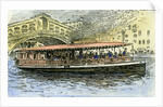 Venice Canal Steamboat Italy 1892 by Anonymous