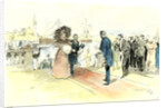 Venice 1897. Opening of the Venice International Art Exhibition. Arrival of the Prince and Princess of Naples by Anonymous
