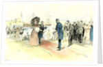 Venice 1897. Opening of the Venice International Art Exhibition. Arrival of the Prince and Princess of Naples by Anonymous