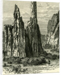 The Cathedral Spires in the Garden of the Gods 1891 by Anonymous