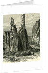 The Cathedral Spires in the Garden of the Gods 1891 by Anonymous