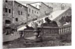 Rome Italy 1875 The Scala Cceli the Great Steps of Santa Maria of the Capitol by Anonymous