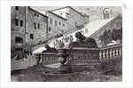 Rome Italy 1875 The Scala Cceli the Great Steps of Santa Maria of the Capitol by Anonymous