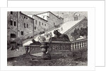 Rome Italy 1875 The Scala Cceli the Great Steps of Santa Maria of the Capitol by Anonymous